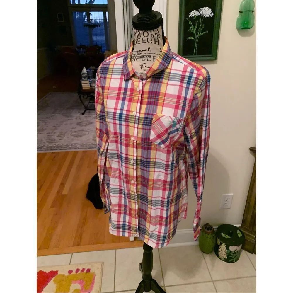 Ralph Lauren Polo MADRAS SHIRT PINK MULTI CLR